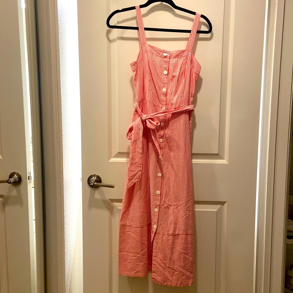 Michael Stars - Pink/White Midi Dress